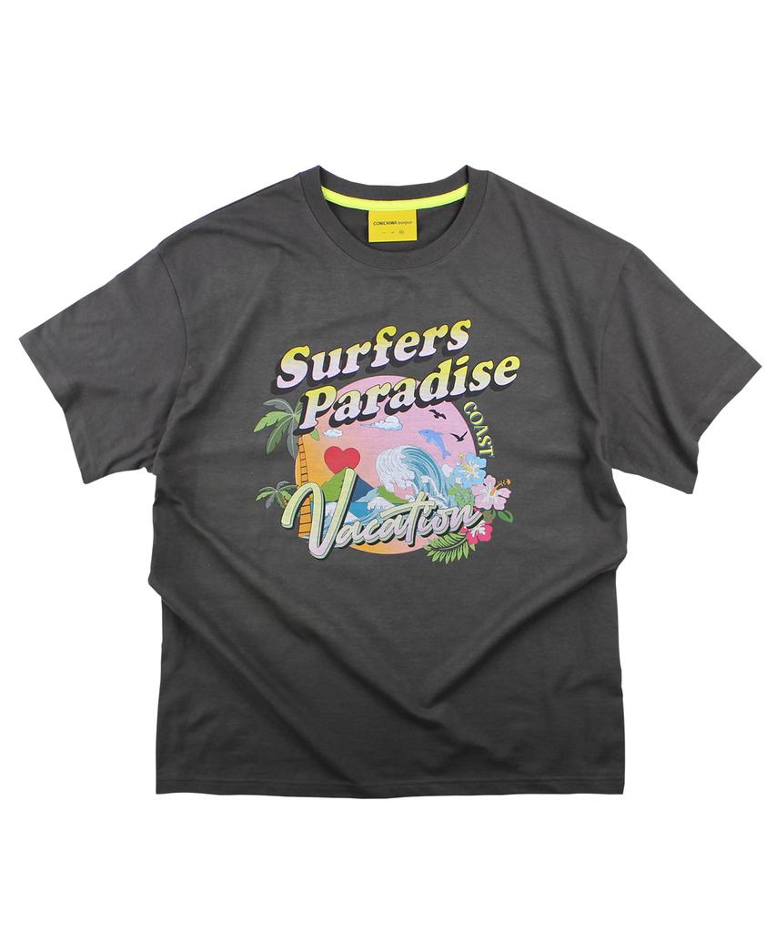 CONICHIWA BONJOUR Surfer Paradise Tee (Black)