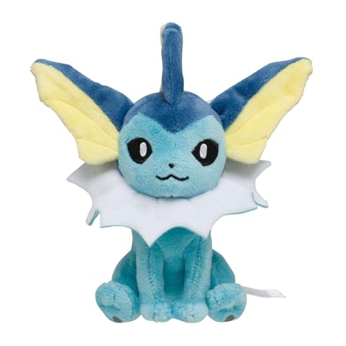 POKEMON Центр Оригинальный Плюшевый Покемон подходит Вапореон 15x14x6.5(ВхШхГ:см)
