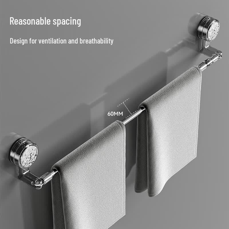 Ret retractable Suction Cup Towel Bar