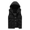 Vest Men's Slim Fitting Hooded Vest Handsome Cotton Jacket Camisole Fashionable and Warm Vest
