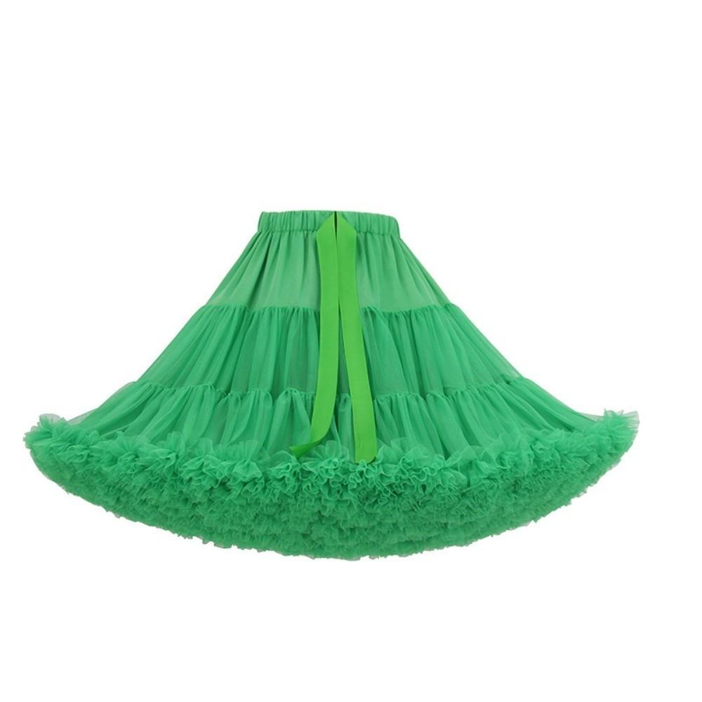 Pleated Design No Bone Petticoat 42cm 280g Hexagon Mesh Crinoline Dance Performance