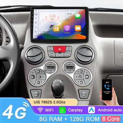 9-дюймовый Carplay 4G 2 Din Android 13 автомобильное радио для Fiat Panda 2003 - 2012 Panda Van 2007 мультимедийный видеоплеер Navi GPS DSP интеллектуальный экран WIFI