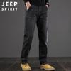 JEEP SPIRIT Men's Autumn/Winter Stretch Straight-Leg Loose Fit Jeans