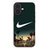 Phone Case - MANIACASE - iPhone 17 - Silicone TPU - Black - California Palm Trees