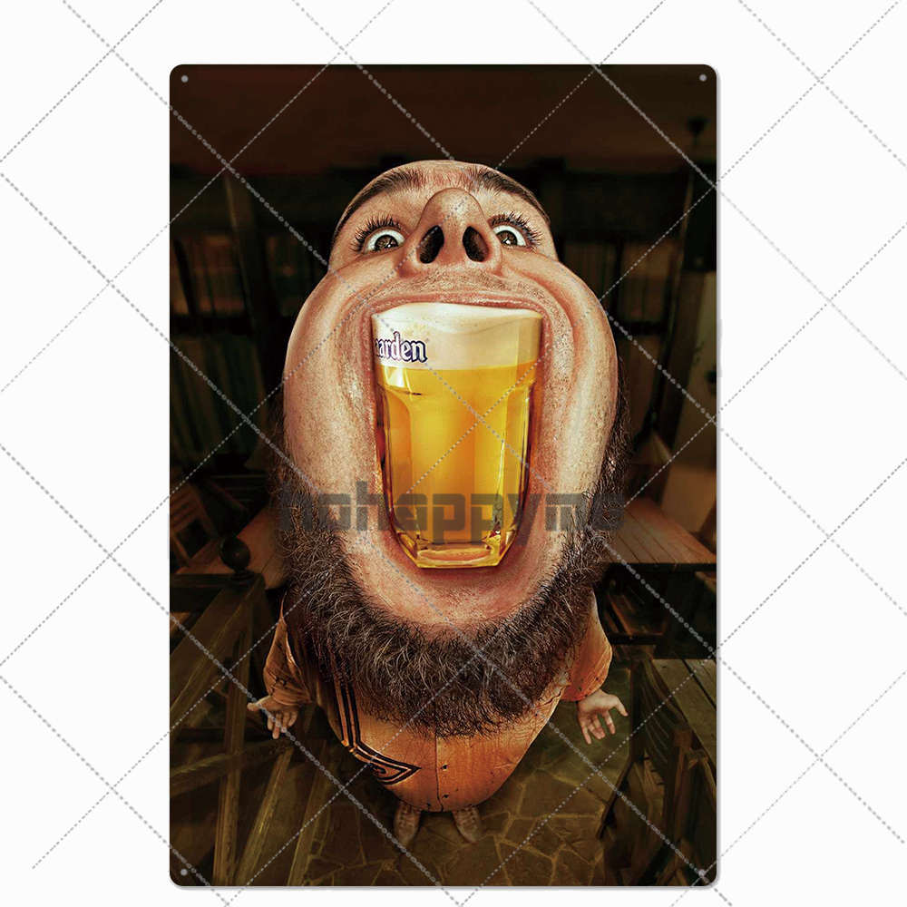 Beer Vintage Metal Tin Signs Bar Poster Pub Club Cafe Wall Decoration Retro Plaque Home Decor 20*30cm