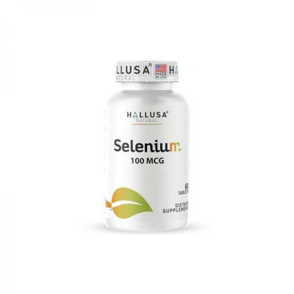 Hallusa Натуральный Селен 100 Микрограмм Щитовидная железа 60 Таблеток