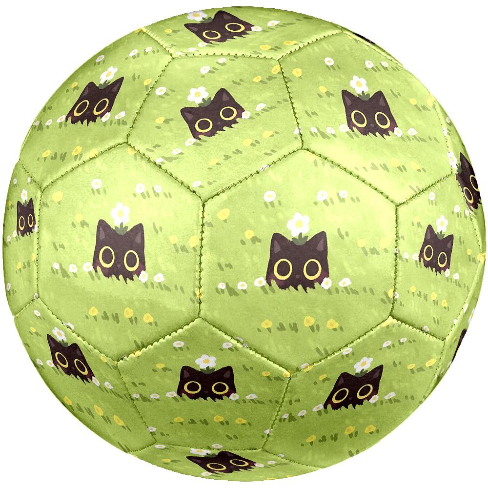 1pc Cat Flowers Size 5 Soccer Ball Professional Match Training Football Indoor &Outdoor Sports Ball Lightweight Durable c65105