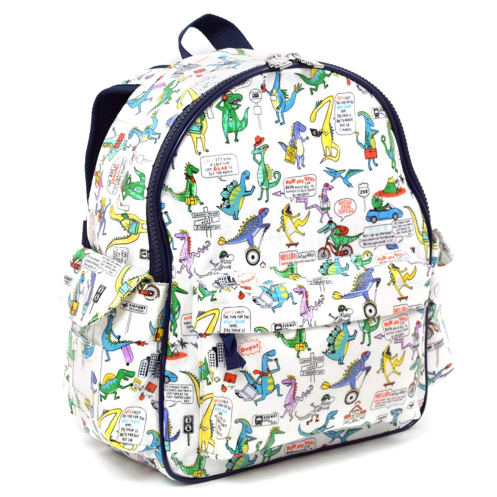COLORFUL CANDY STYLE Backpack for Dinosaur Town Is Busy N0636300 White Boys, Kids, Lightweight, Excursion, Kindergarten,