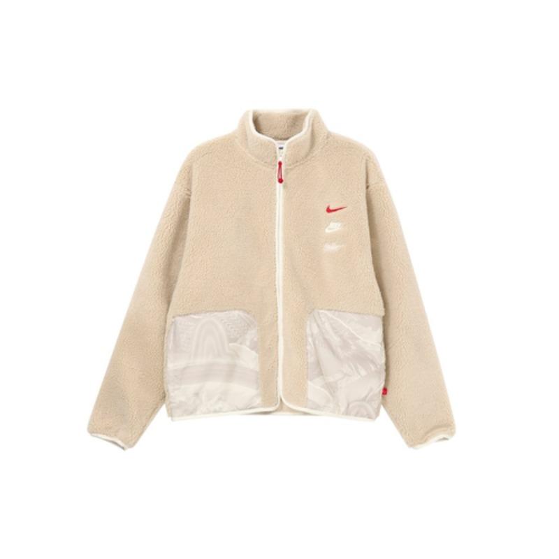 Nike Пальто с бархатистым ощущением Мужское Пляжный белый FZ6194-126