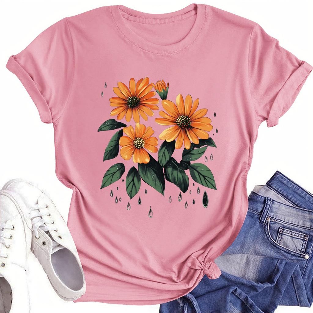 Toddler Girl Boy T-Shirts Kids Top Boys And Girls Printed Short Sleeved T-shirt 1-12Y