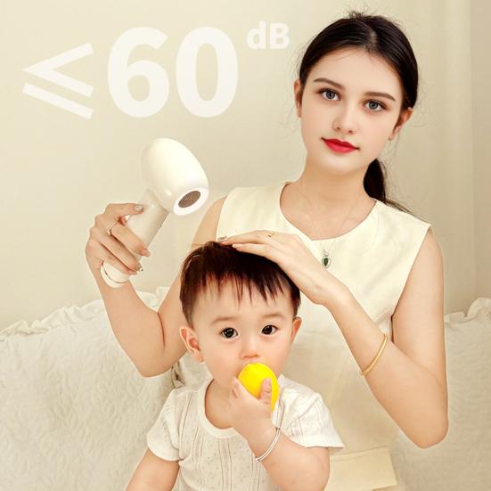 Беспроводной фен с зарядной базой 3-уровневый регулируемый мини-фен USB перезаряжаемый мягкий воздушный поток портативный дорожный электрический фен