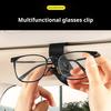 Sun Visor Car Sunglasses Glasses Clip Card Holder 180-Degree Rotatable Universal Easy To Install