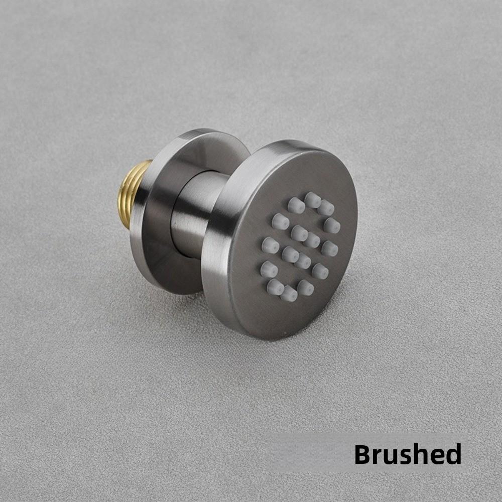 Хромированный Черный Латунный Корпус Боковые Души Квадратный Душ Спа Массажные Боковые Форсунки Золотая Скрытая Душевая Лейка Смеситель Аксессуар