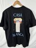 Футболка с принтом Swan Graphic Tee, вдохновленная CasaBlanca, Par Avion, Винтажная рубашка, Унисекс футболка