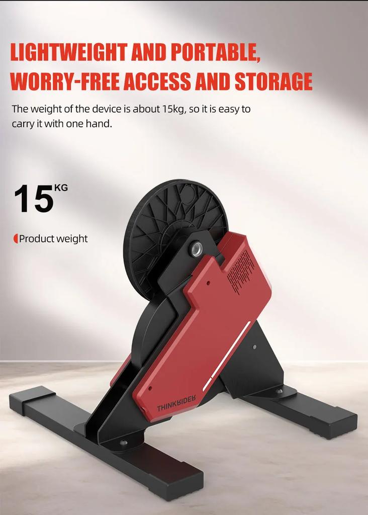 New ThinkRider X2 Smart Bike Trainer MTB Road Bicycle Home Trainer Built-in Power Meter Power Meter Compatible