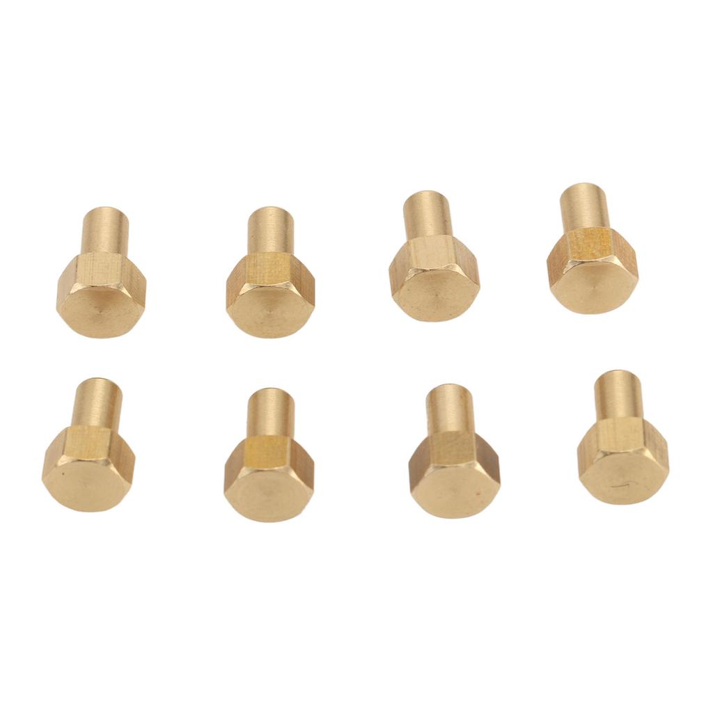 8Pcs 1/24 RC Hex Nut Brass Wear Resistant RC Wheel Lock Nut Replacement for Axial SCX24 8mm /