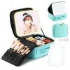 Косметичка Luxspire Косметичка Сумка для кистей для макияжа Зеркало со светодиодной подсветкой 3-цветная подсветка Плавная регулировка яркости Косметичка из ЭВА Косметичка Косметичка