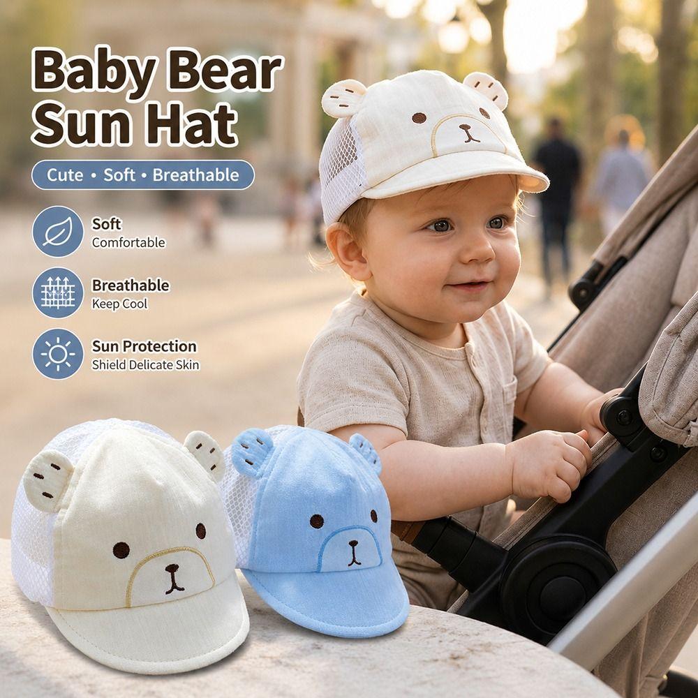 Soft Cotton Baby Cap Cotton Peaked Caps Summer Baby Baseball Cap