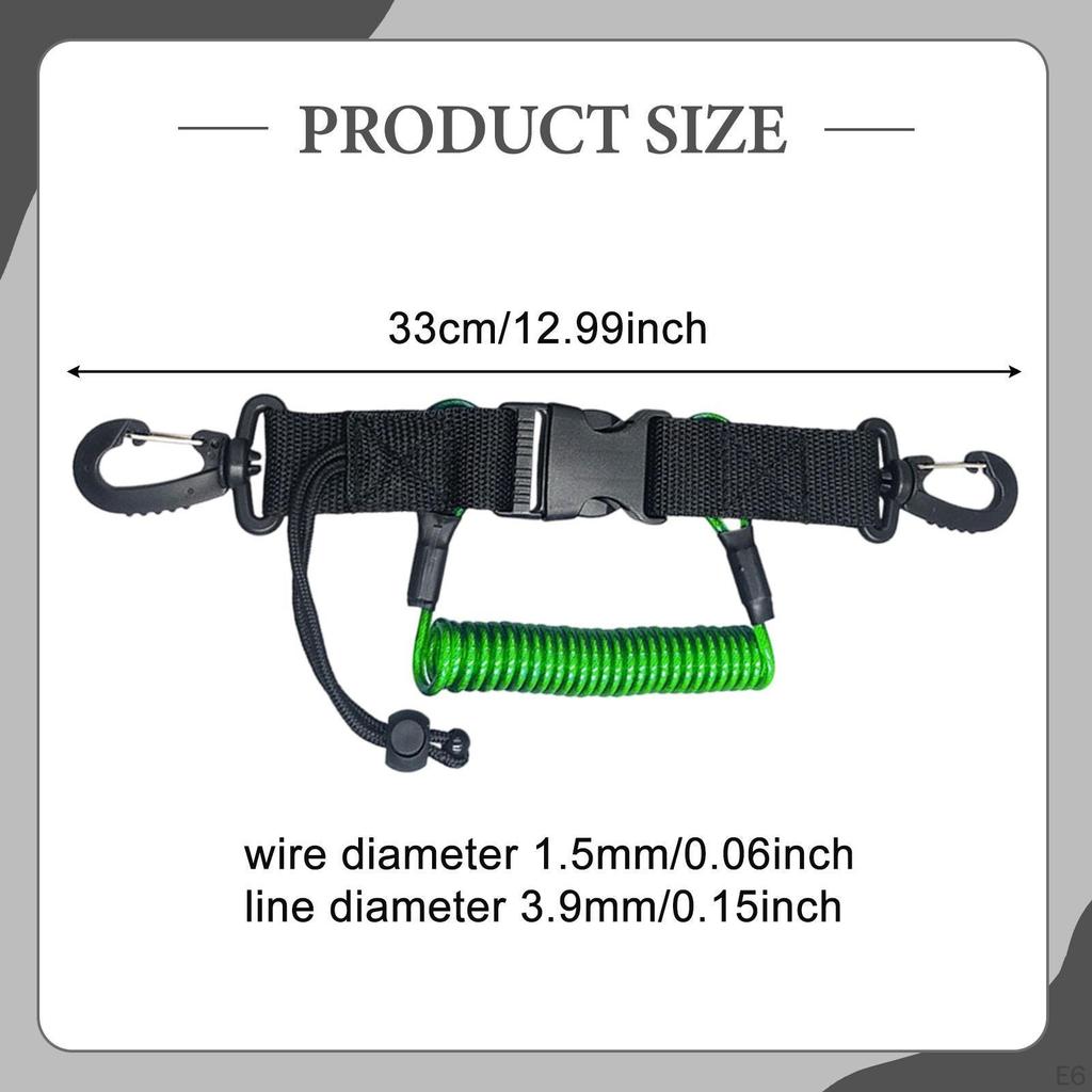 Страховочный шнур для дайвинга, защита от потери, долговечность, аксессуары с быстросъемной пряжкой, многофункциональный для