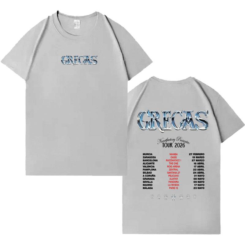 Rapper Gracasa Printed Tshirt for Tour Concert Pop Style Pattern Tshirt for Unisex Casual Shortsleeved Tshirt