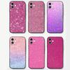 Розовый блестящий чехол для телефона для iPhone 17 Air 16 15 14 13 Pro Max 11 12 Черный силиконовый чехол