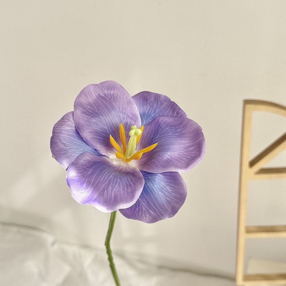 Double Petal Artificial Tulip Flowers Single Stem Artificial Faux Plants Fake Flowers Tulip Garden