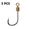 Fishing HOOK Iseini Swivel Hook Type Luya Sea Fishing Iron Hook Soft And Hard Bait Accessories Rotating Hook