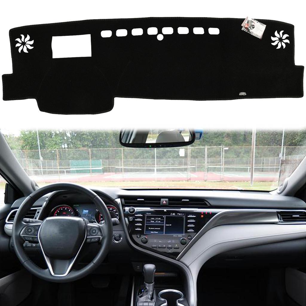For Toyota Camry XV70 2018-2023 LHD Only Dash Mat Dashboard Cover Sunshade Pad Auto Interior Carpet Cushion Protector Black