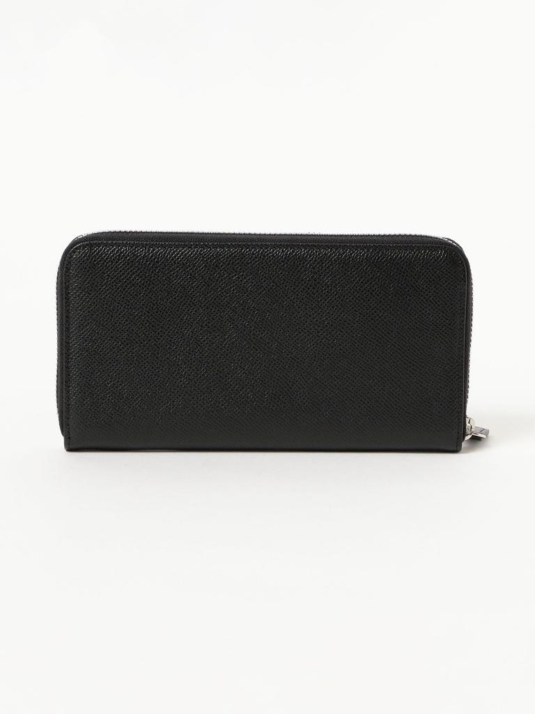 Мужской длинный кошелек Beams Heart в черном цвете -