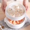 Microwave Oven Special Steamer Steamed Bun Dumpling Container Steamed With Lid Durable Rice Multi Layer PP Steamer