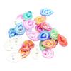 50pcs Acrylic Peacock Tail Surface Stickers Mixed Color  Tail Diamond Teardrop-shaped Flat Bottom Diamond DIY Jewelry Accessories