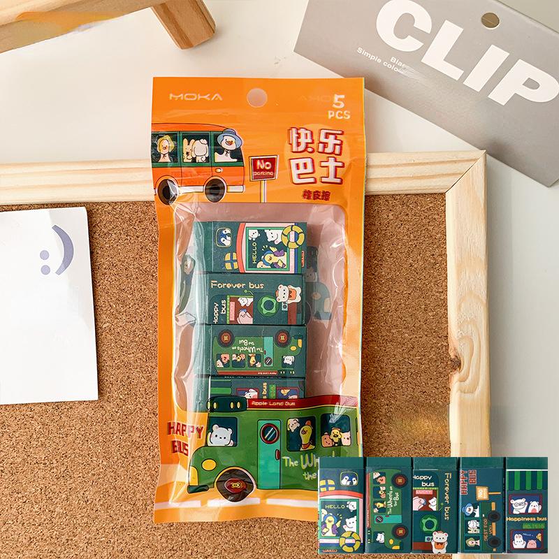 5 шт./компл., милый ластик, кавайный ластик с мультяшными животными, кроликом, персиковым ластиком, прекрасный канцелярский инструмент, ластик для карандашей, школьные принадлежности