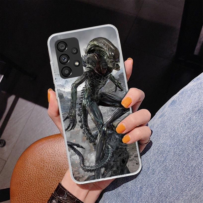 Раскрашенный чехол для телефона Alien Vs Predator для Samsung Galaxy A17 A16 A15 A14 A13 A57 A56 A55 A54 A53 A37 A36 A35 A34 A33 A26 A25 A24