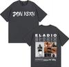 Rapper Eladio Carrion 2025 Trendy Album Double Sided Print ONeck Tshirt Mens Hip Hop Tshirt Loose Oversized Y2K Tee Streetwear