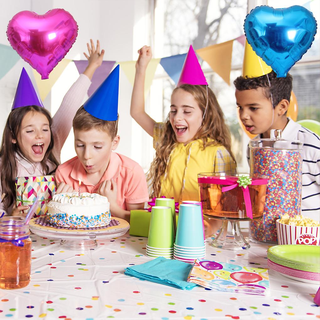 Foil Balloons For Wedding Birthday Party Decorations Love Heart Globos Reusable And Practical