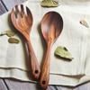 Accessories Cooking Cutlery Salad Dinner Natural Serving Fork Tableware Large Spoons Wooden Spoon