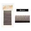 3D W Shape Individual Lashes Easy Fan W Style Black Eyelash Extensions Soft Mink W-Shaped Brown Eyelashes for Makeup