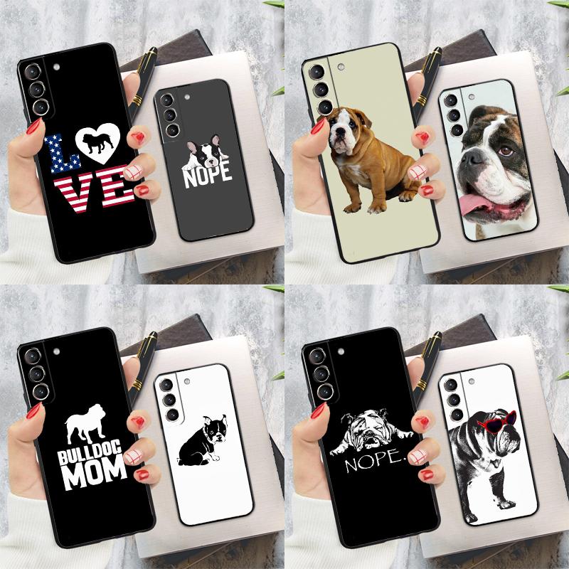 Чехол для телефона с дизайном французского бульдога для Samsung Galaxy S24 S22 S23 Ultra S20 S21 S24 FE S9 S10 Plus Note 10 20 Ultra