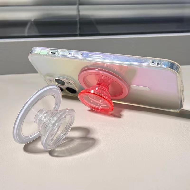 Для Magsafe Магнитный Держатель для Телефона Tok Griptok Стенд Для iPhone Смешной Складной Держатель для Беспроводной Зарядки Розовый круглый 5