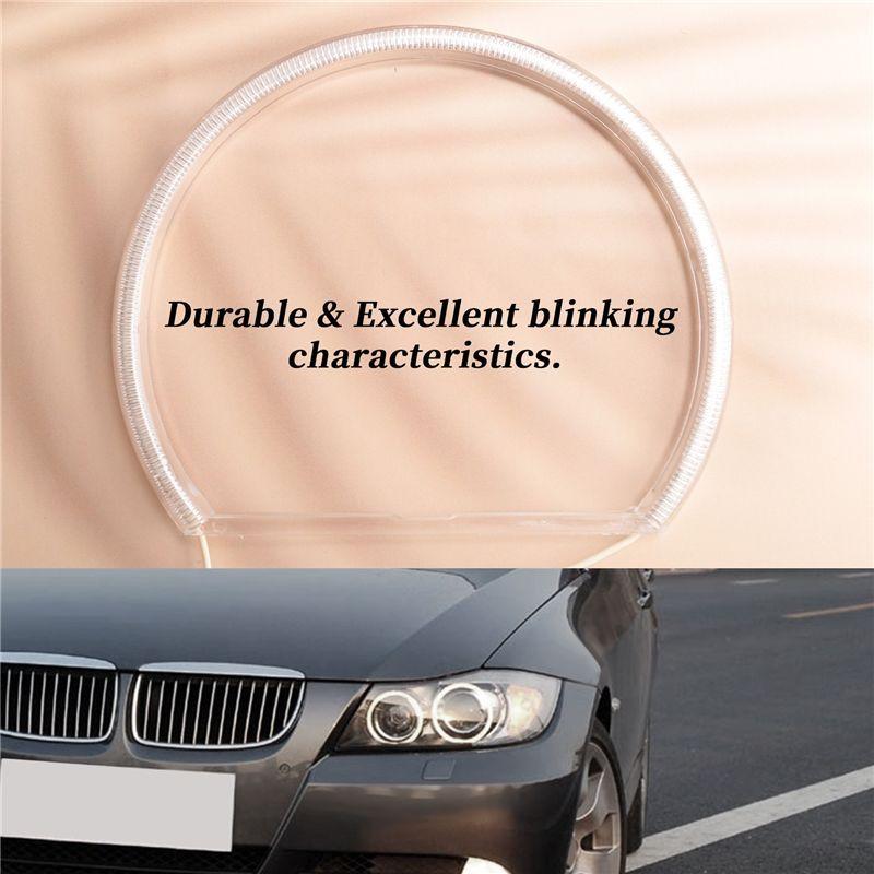 Authentic 4X Ccfl Angel Eye Halo Led Ring Light White Non-Projector For Bmw E46 3 Series