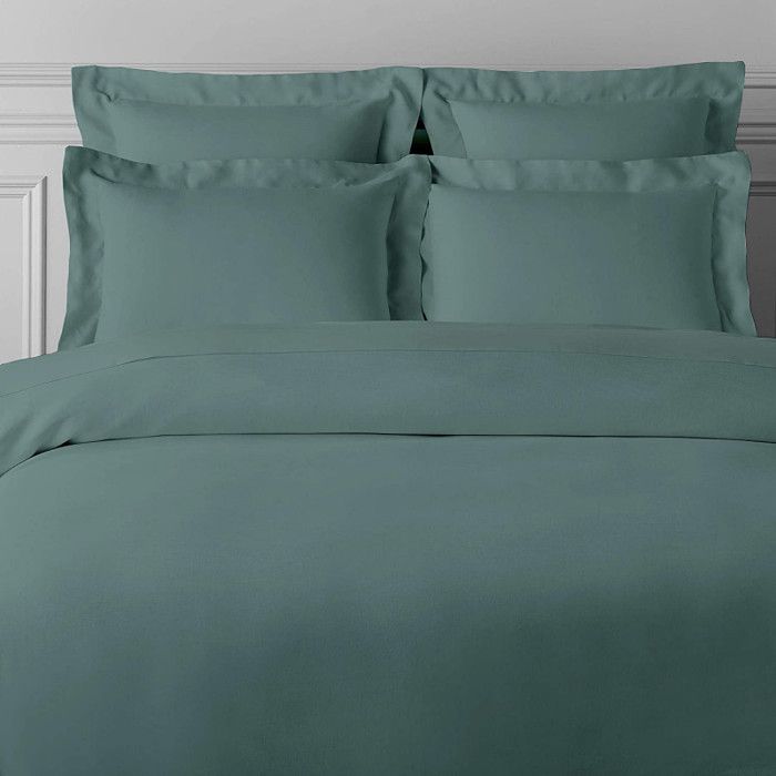 Housse de couette 100% "Satin de coton Peigné" / 80 fils /cm² - Céladon - Housse de couette 140 x 200 cm