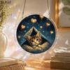 2D Flat, 1set/83pcs 18.8cm Acrylic Jigsaw 2D Flat - Sun Catcher - Three-Layer Acrylic - Middle Layer Is Puzzle - Stained Glass Effect Window Hanging D