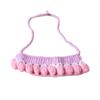 Knitted Pet Collar Tie Adjustable Handmade Small Animals Collar Strap for Chicken Duck Goose Parrot Rabbits