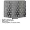Silicone Slope Drain Mat for Drip-Free Drying Space-Saving Dish Drainer Heat-Resistant Pot Rack Non-Slip Mat for Kitchen Countertop