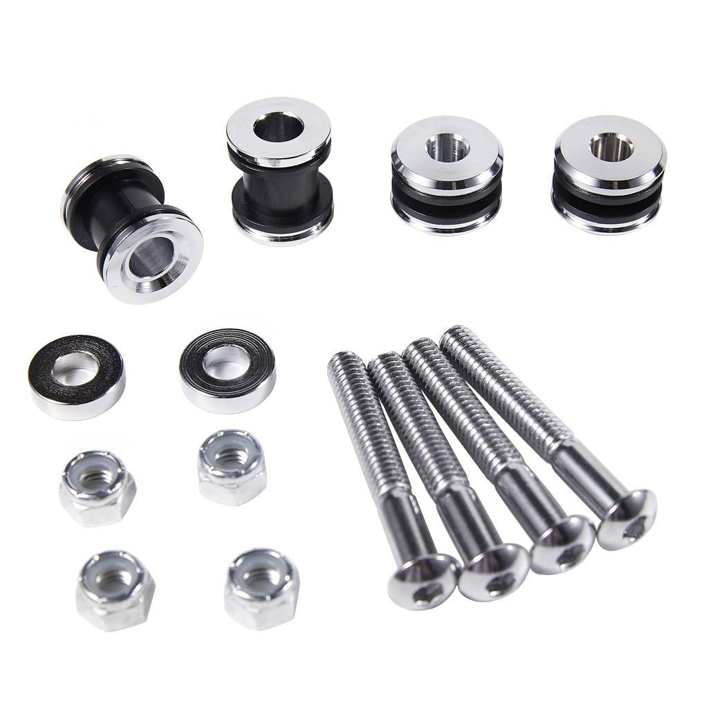 TCMI Quick Release Removable Mounting Sissy Bar Backrest Docking Hardware Kit Harley Sportster XL 883 1200 2004-2020, Chrome