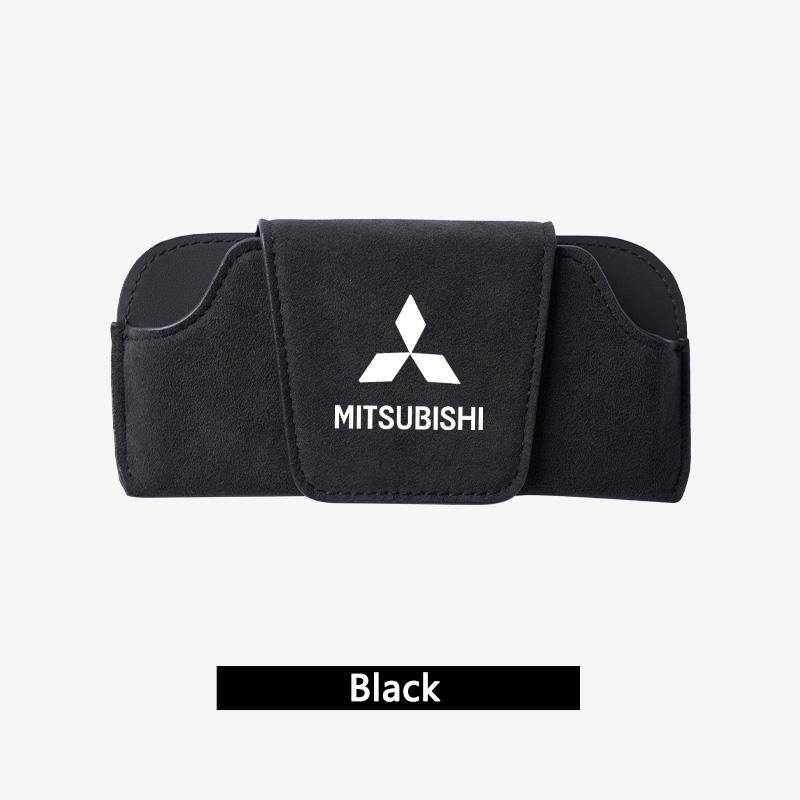 cxpzhg1 Car Sun Visor Glasses Holder Suede Wear-Resistant Sunglasses Protective Storage Case For Mitsubishi Lancer Outlander Pajero l200