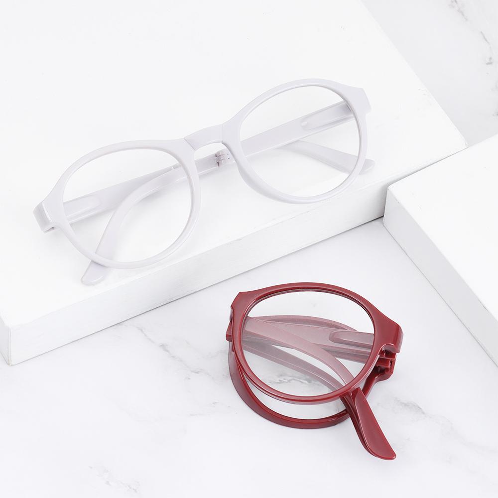 Unisex Eyewear Portable with Glasses Case Folding Presbyopic Glasses Reading Glasses