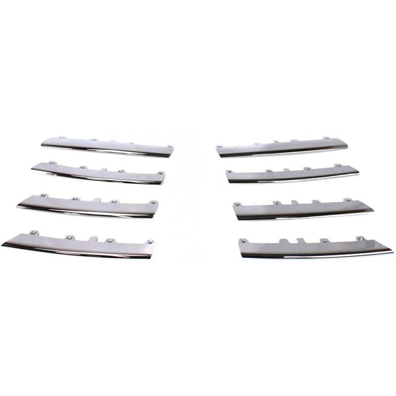 8PCS Lower Chrome Grille Trim Molding Kit For Volkswagen For VW Jetta 2005-2010 1KM898653