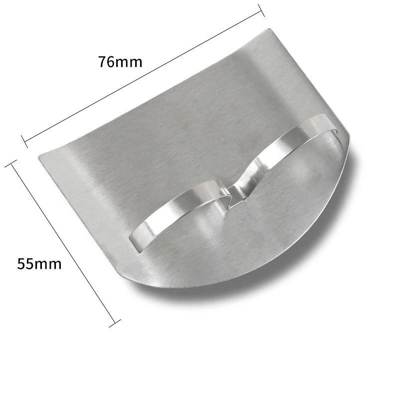 Stainless Steel Finger Guard Rustproof Anti-Cut Vegetable Slicing Protector for Kitchen Culinary Enthusiasts Beginners
