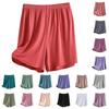 Women's Home Casual Sleeping Pants Can Be Worn As Loose Shorts Summer Thin Solid Color Home Pants